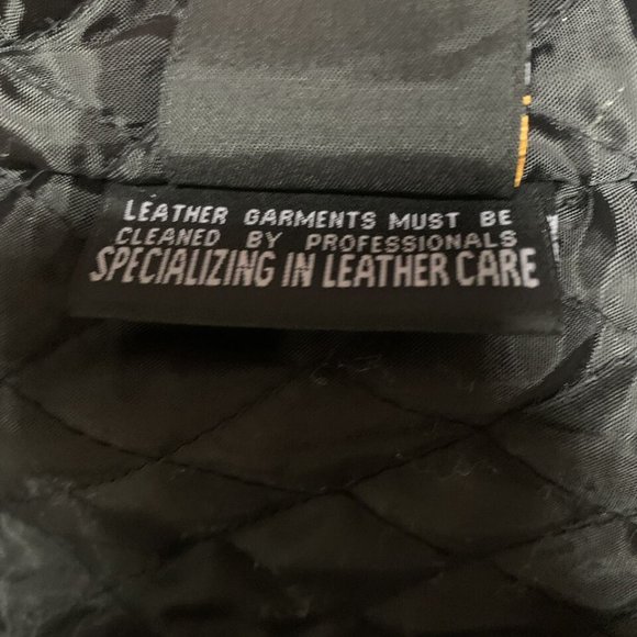 FIRST Classic Leather Jacket Mens Small Black Full Zip Motorcycle Riding Road - Picture 12 of 13